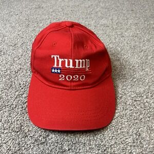 Trump 2020 Hat Cap Strap Back Red Embroidered Patriotic Mens One Size Adjustable